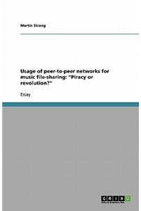 Usage of peer-to-peer networks for music file-sharing