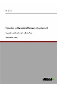 Production and Operations Management Assignment