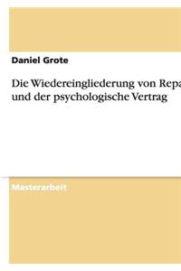 Die Wiedereingliederung von Repatriates und der psychologische Vertrag