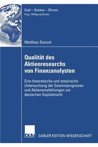 Qualität des Aktienresearch von Finanzanalysten