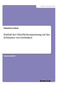 Einfluß der Oberflächenspannung auf das Schäumen von Getränken