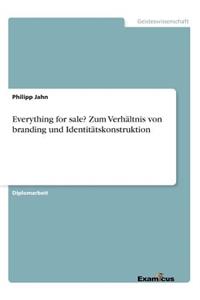 Everything for sale? Zum Verhältnis von branding und Identitätskonstruktion