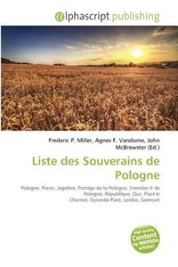 Liste Des Souverains de Pologne