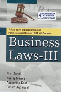 Business Laws BBA III 6th Semester PTU