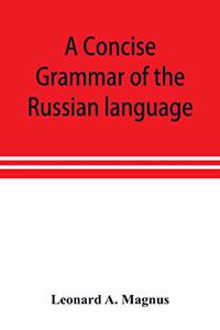 concise grammar of the Russian language