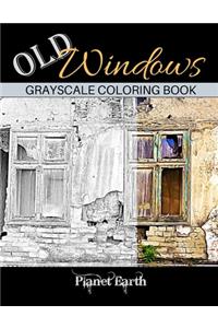 Old Windows Grayscale Coloring Book