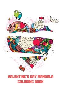 Valentine's Day Mandala Coloring Book
