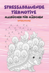 Entspannungs-Malbücher für Mädchen - Stressabbauende Tiermotive