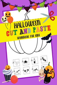 Halloween Cut & Paste Workbook for Kids