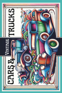 Vintage Cars & Trucks Adult Coloring Book