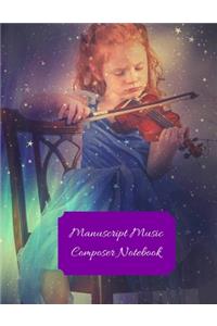 Manuscript Music Composer Notebook