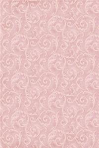 Vintage Pink Damask - College Ruled Notebook