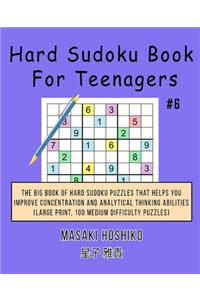 Hard Sudoku Book For Teenagers #6