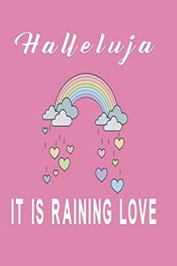 Halleluja it is raining love