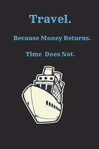 Travel Because Money Returns Time Does Not