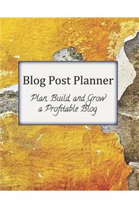 Blog Post Planner