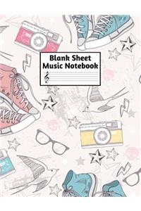 Blank Sheet Music Notebook