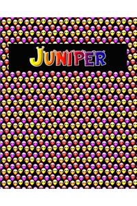 120 Page Handwriting Practice Book with Colorful Alien Cover Juniper