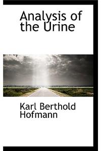 Analysis of the Urine