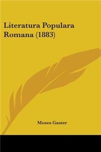 Literatura Populara Romana (1883)