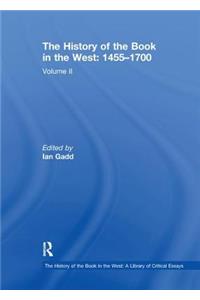 History of the Book in the West: 1455-1700