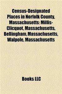 Census-Designated Places in Norfolk County, Massachusetts