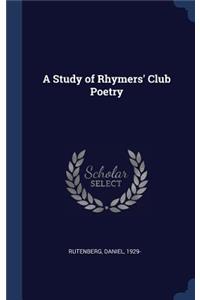 Study of Rhymers' Club Poetry