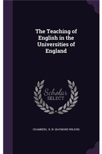 Teaching of English in the Universities of England