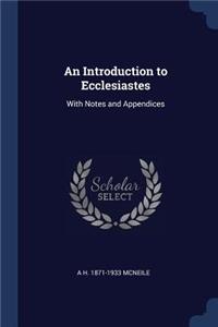Introduction to Ecclesiastes