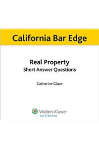 California Real Property Short Answer Questions for the Bar Exam
