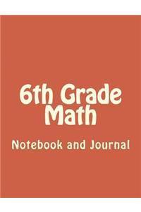 6th Grade Math Blank Notebook and Journal