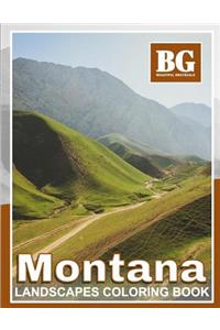 Beautiful Grayscale Montana Landscapes Coloring Book