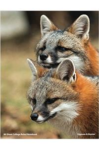 80 Page College Ruled Fox Notebook