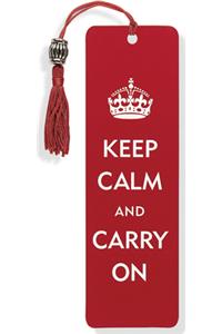Keep Calm & Carry on Beaded Bookmark