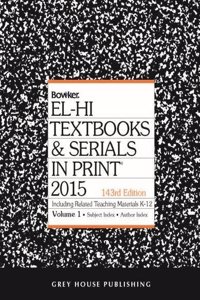 El-Hi Textbooks & Serials In Print, 2014