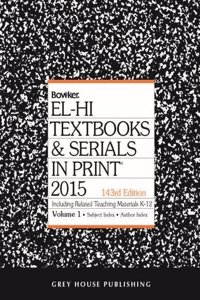 El-Hi Textbooks & Serials in Print 2 Volume Set, 2014