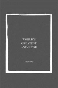 World's Greatest Animator Notebook University Graduation gift