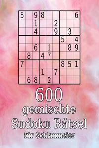 600 gemischte Sudoku Rätsel für Schlaumeier