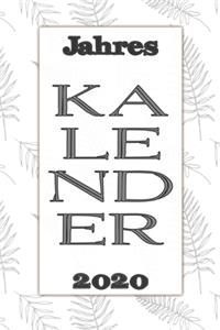 Jahres Kalender 2020