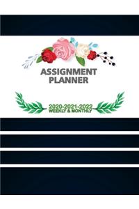 Assignment Planner 2020-2021 Weekly & Monthly
