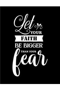 Let your faith be bigger than your fear