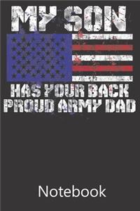 My Son Has Your Back Proud Army Dad