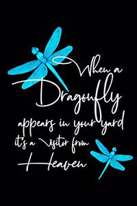 When a dragonfly appears in your yard it's a visitor from heaven
