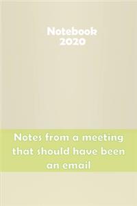 Notes from a meeting that should have been an email