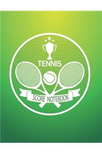 Tennis Score Notebook