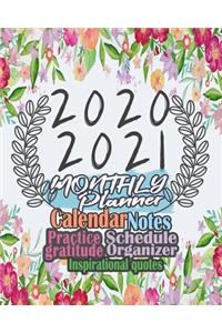 2020-2021 Monthly Planner