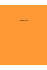 Saffron Yellow Colored Lined Bound Notebook/Journal, Letter Sized (8.5x11 in), 100 pages.