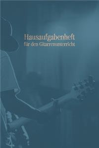 Hausaufgabenheft für den Gitarrenunterricht