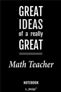 Notebook for Math Teachers / Math Teacher