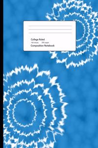 Blue Tie Dye Composition Notebook